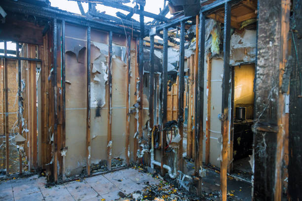 Professional Fire Damage Removal technician working in Balsam Lake, WI